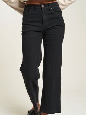 High-Rise Straight Black Women's Jeans